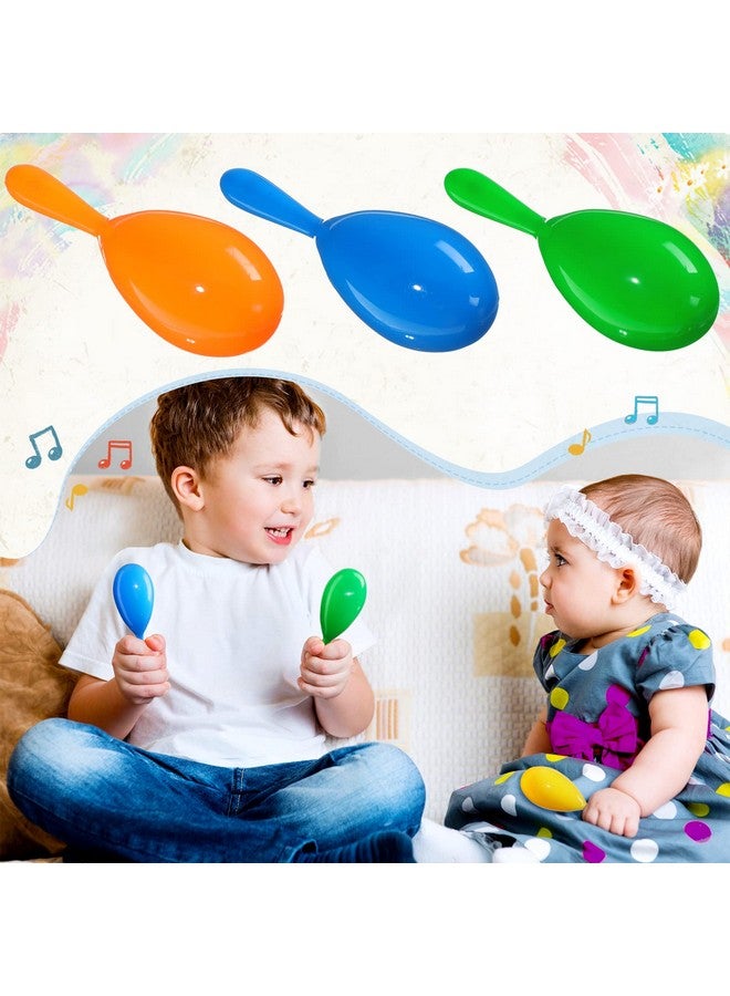 Vinsot 66 Packs Neon Maracas Mini Mexican Party Favors Plastic Shakers Noisemaker Toys For Cinco De Mayo Fiesta Birthday Musical Instrument Decorations Supplies 6 Colors 4.3 Inches - Image 5