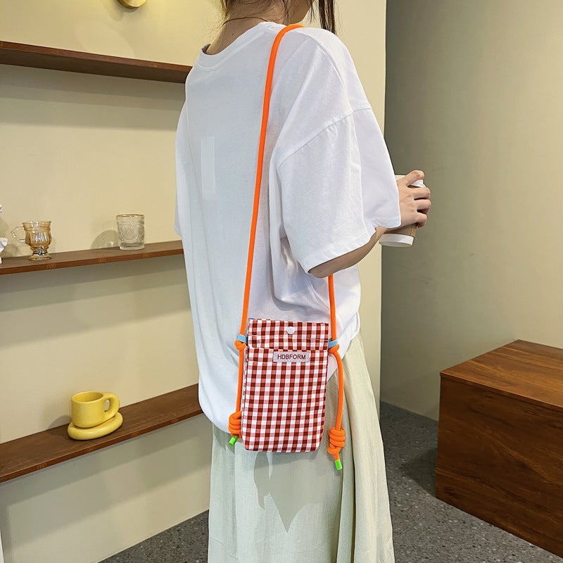 Korean Style Small Square Mobile Phone Crossbody Bag Mini Small Shoulder Bag Shopping Trendy Fashion Shoulder Bag Women - Image 3