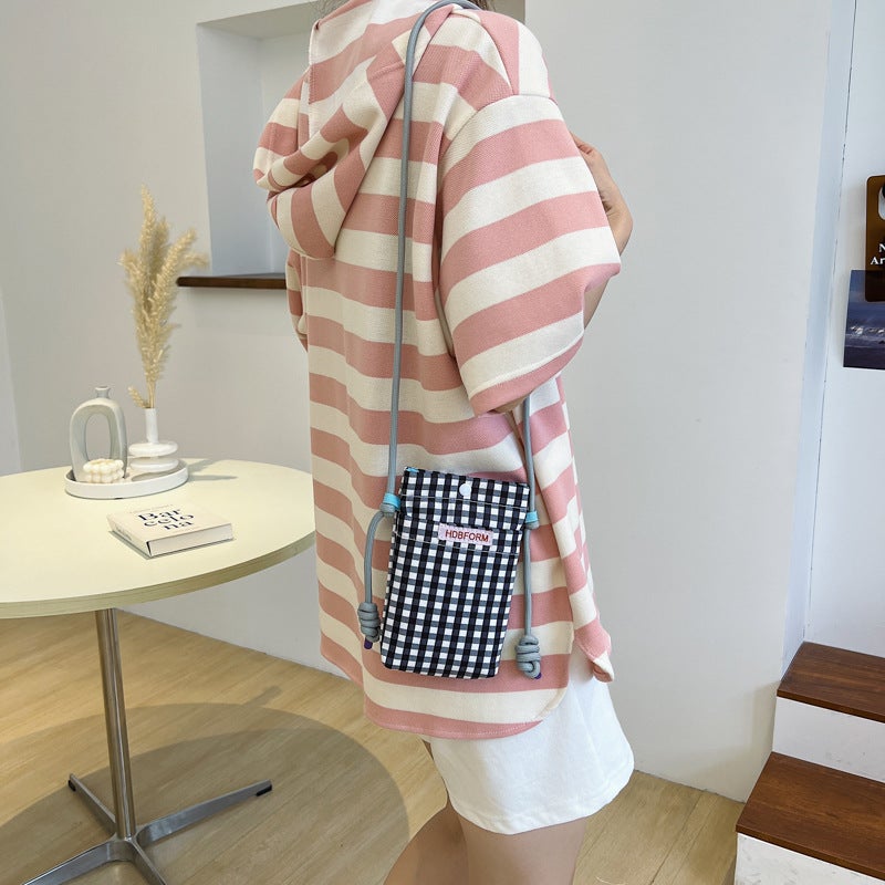 Korean Style Small Square Mobile Phone Crossbody Bag Mini Small Shoulder Bag Shopping Trendy Fashion Shoulder Bag Women - Image 5