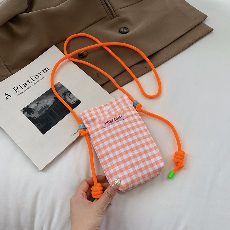 Korean Style Small Square Mobile Phone Crossbody Bag Mini Small Shoulder Bag Shopping Trendy Fashion Shoulder Bag Women - Image 1