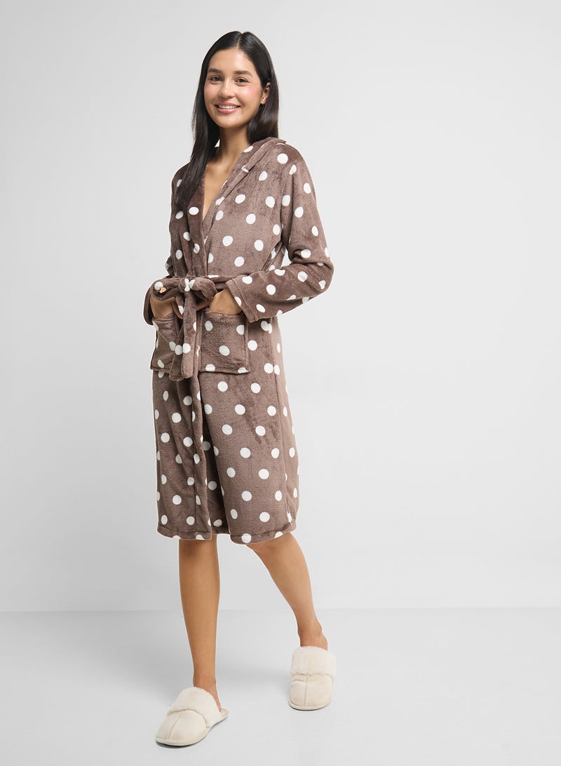 Ginger Plush Terry Bath Robe  - Image 4