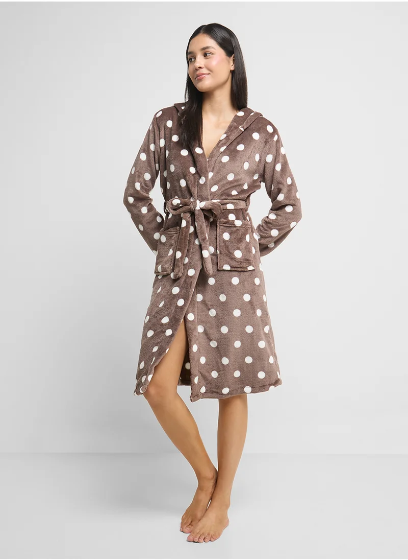 Ginger Plush Terry Bath Robe