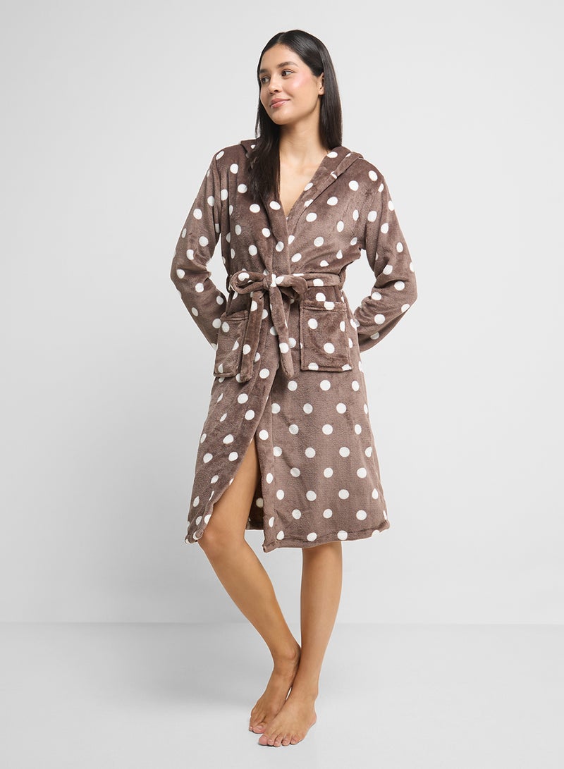 Ginger Plush Terry Bath Robe  - Image 1