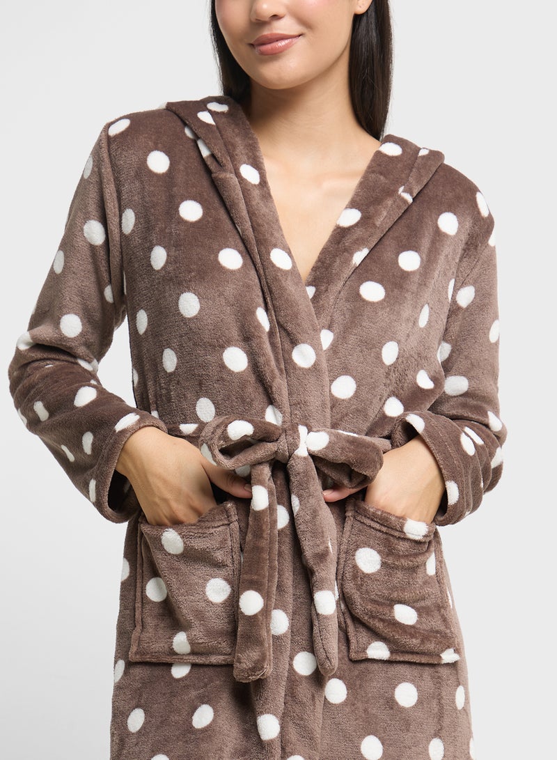 Ginger Plush Terry Bath Robe  - Image 3