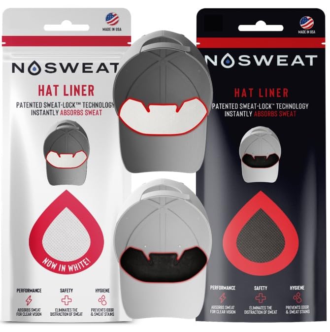 No Sweat Golf Hat Sweat Liner – Prevents Stains & Odor by NoSweat- Patented Technology Made in The USA (6) - Image 5