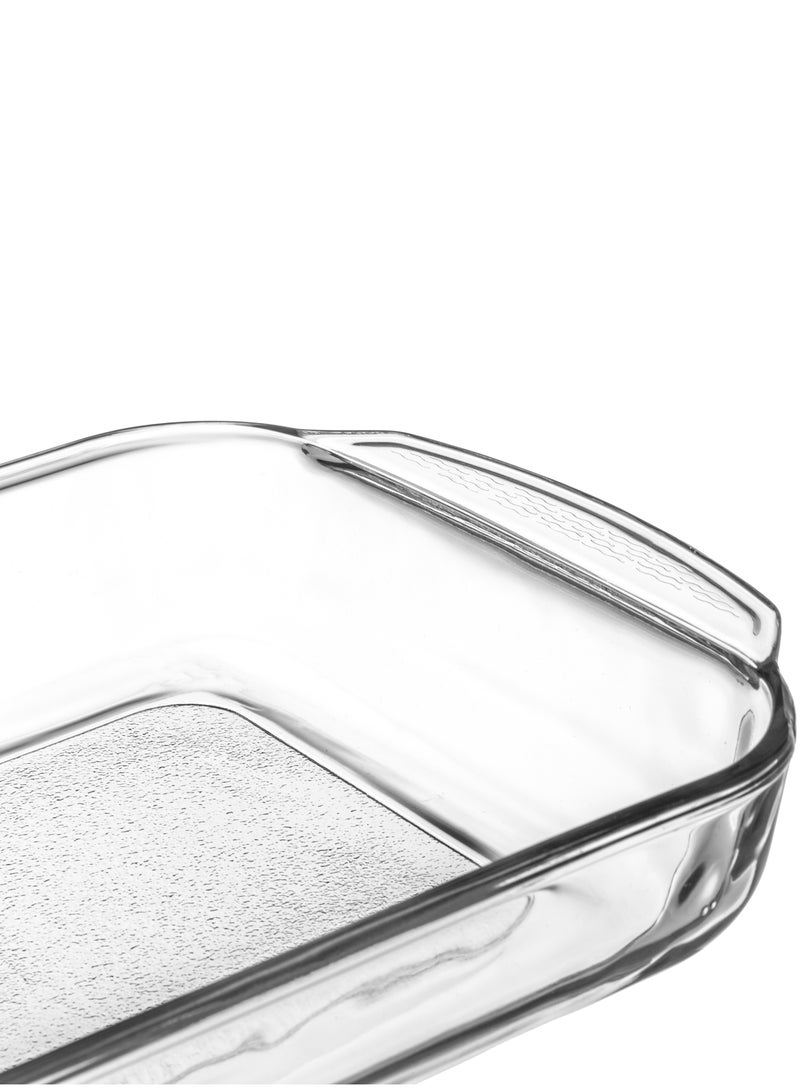 Pyr-o-rey Mexican 3-piece rectangular glass oven tray set - Image 3