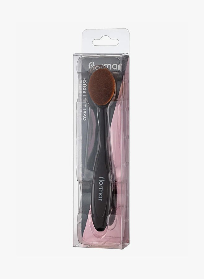 Oval 4in1 Brush Re-design Black/Brown