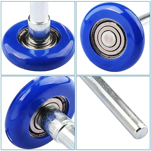 GENHAKON 12 Pack 1.8 Inch Nylon Sealed Garage Door Rollers, Quiet/Durable and High Load, High Performance Bearing, Blue, by GENHAKON. - Image 3