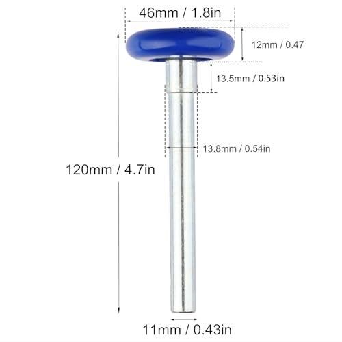 GENHAKON 12 Pack 1.8 Inch Nylon Sealed Garage Door Rollers, Quiet/Durable and High Load, High Performance Bearing, Blue, by GENHAKON. - Image 2