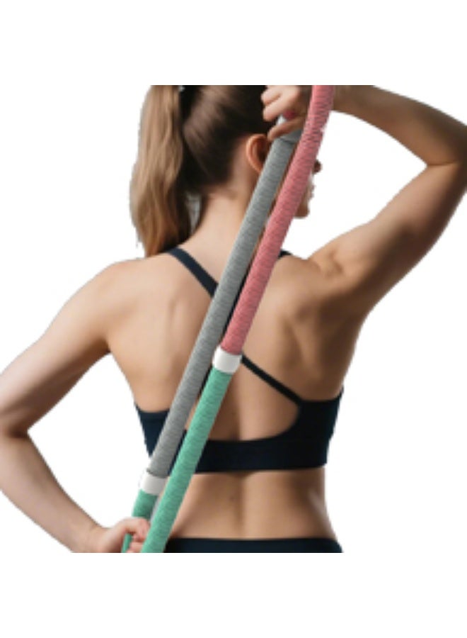 عام طوق هولا مرن موزون للبالغين - 3.3 رطل قابل للطي، تصميم صديق للخصر، معدات تمارين تخسيس محمولة للمنزل والسفر - Image 3