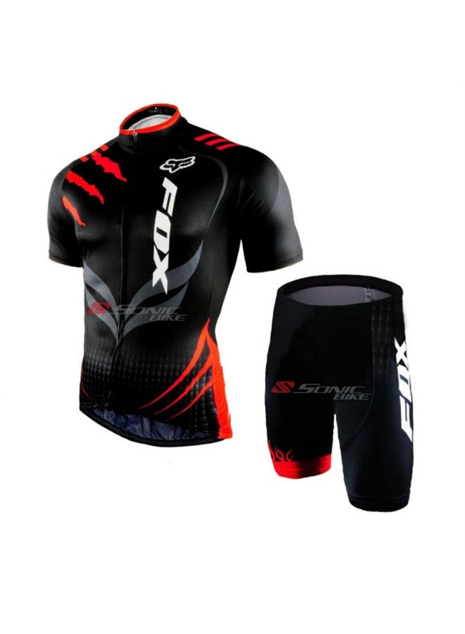 Fox New Summer Outdoor Sunscreen Moisture Absorption Quick Drying Bicycle Cycling Clothing Set - Image 1