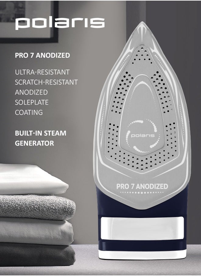 Steam Iron 3050W, Durable anodized outsole PRO 7 ANODIZED, Auto Shutoff, 50g/min Steam Output, 260g/min Steam Boost, 2 Years Warranty - pzsku/Z2EA6832C6336608BC505Z/45/_/1734597287/5ce6dca5-4fdb-4329-8a59-d5bacd4c4b21