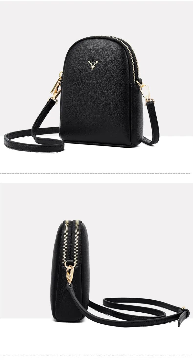 ketmart Small Crossbody Bags for Women Mini Cell Phone Purses with Crossbody Strap Phone Wallet Shoulder Bag Pu leather(Color_Black) - Image 3
