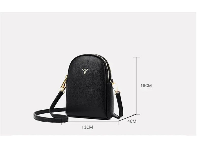 ketmart Small Crossbody Bags for Women Mini Cell Phone Purses with Crossbody Strap Phone Wallet Shoulder Bag Pu leather(Color_Black) - Image 5