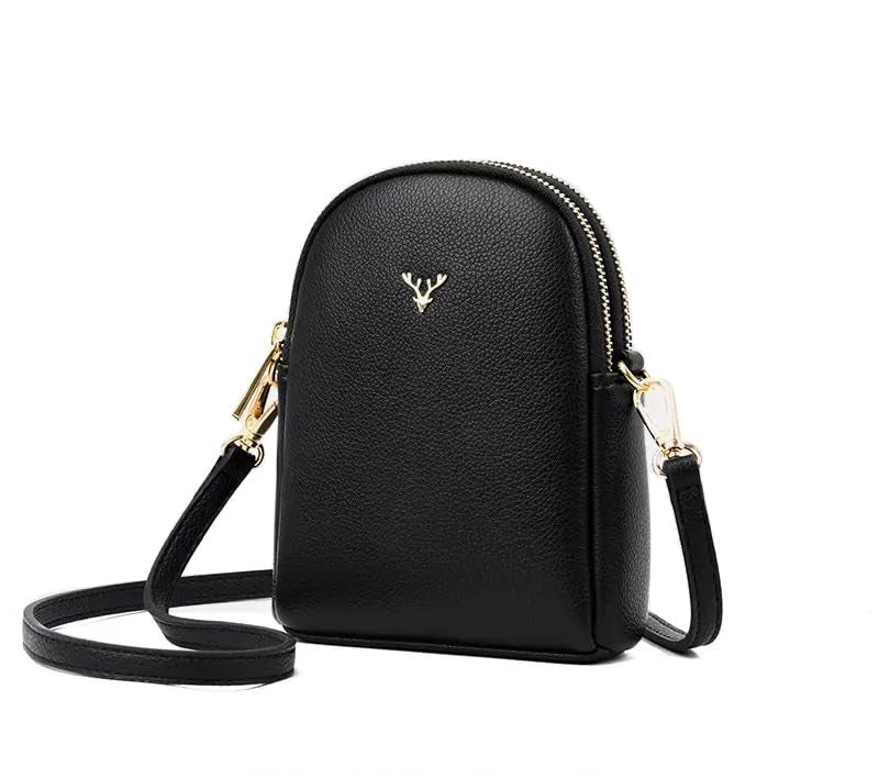 ketmart Small Crossbody Bags for Women Mini Cell Phone Purses with Crossbody Strap Phone Wallet Shoulder Bag Pu leather(Color_Black) - Image 1