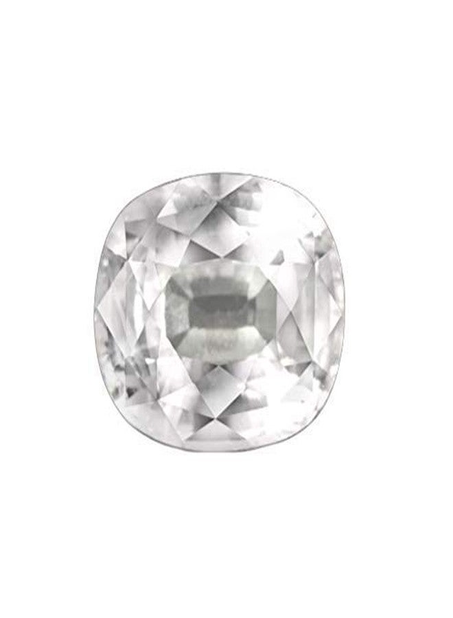 AYUSH GEMS سيلان أبيض ياقوتي / صفد بوخرج 5.25 راتي أحجار كريمة طبيعية معتمدة - Image 1