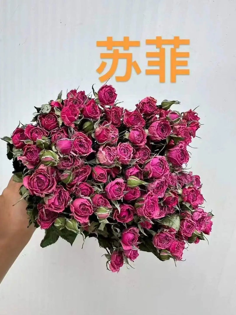 Bluejw 10pcs Natural Dried Rose Bouquet - Eco-Friendly Real Flowers for Home Decor, Valentine's Day, Mother's Day, Graduation Gifts - Dried Plants Included - Image 3
