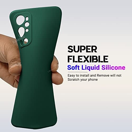 LIRAMARK Silicone Soft Back Cover Case for OnePlus 9 Pro 5G / 1+9 Pro 5G (Silicone Green) - Image 5