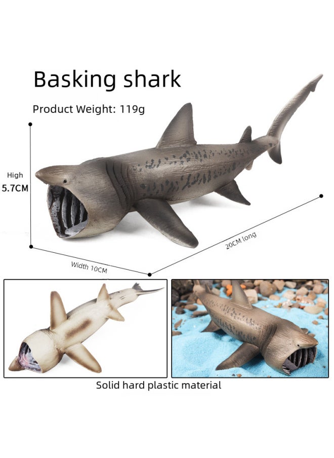 Generic - Children's Solid Simulation Marine Animal Toy Model Basking Shark Elephant Sand Shark Mouse Shark Great White Shark Cognitive Ornaments-Color:1850 Large Gate Crab - Image 1