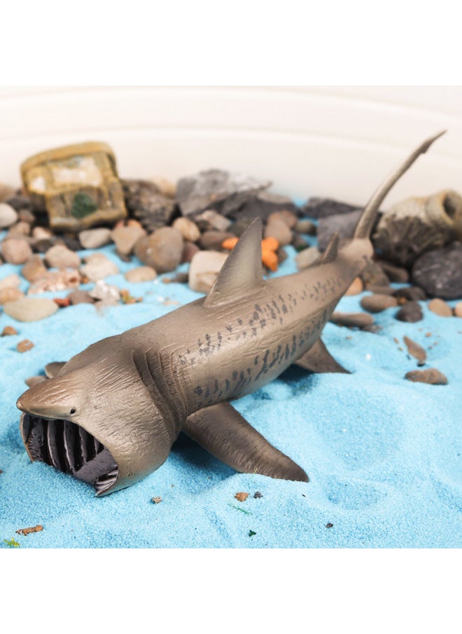 Generic - Children's Solid Simulation Marine Animal Toy Model Basking Shark Elephant Sand Shark Mouse Shark Great White Shark Cognitive Ornaments-Color:1850 Large Gate Crab - Image 1
