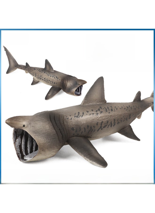 Generic - Children's Solid Simulation Marine Animal Toy Model Basking Shark Elephant Sand Shark Mouse Shark Great White Shark Cognitive Ornaments-Color:1850 Large Gate Crab - Image 1