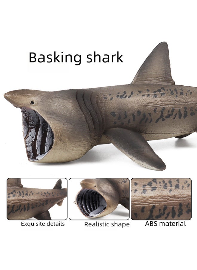 Generic - Children's Solid Simulation Marine Animal Toy Model Basking Shark Elephant Sand Shark Mouse Shark Great White Shark Cognitive Ornaments-Color:1850 Large Gate Crab - Image 1