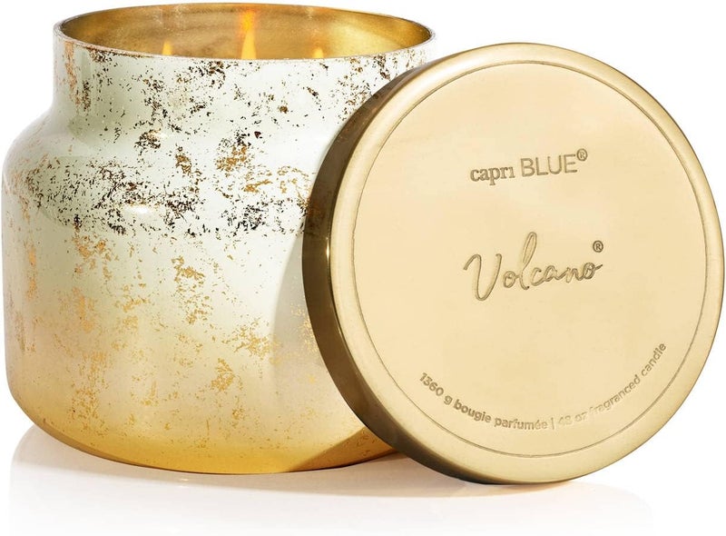 Capri Blue Glimmer Jar Candles - Luxury Holiday Scented Candles for Home - Long Lasting Soy Wax Blend - Scented Holiday & Home Decor - Volcano Jumbo Signature Jar (48 oz) - Image 2