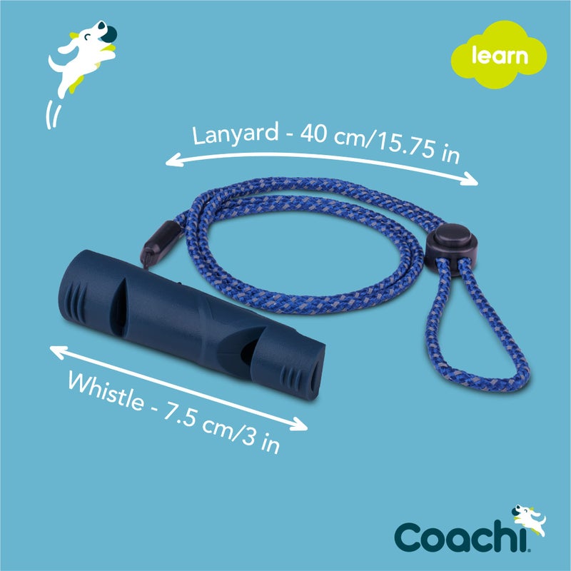 The Company of Animals Coachi Two Tone Whistle, Train Two Dogs, Train Different Commands, Tough Material, Adjustable Reflective Lanyard, Traditional, Recall Training, Lightweight & Compact, Dog and Puppy Training - Image 4
