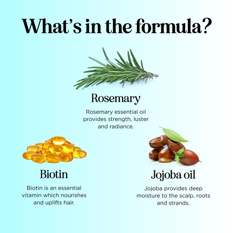 Maple Holistics Rosemary Biotin Shampoo and Conditioner Set - Volumizing Shampoo and Conditioner for Thinning Hair for Women & Men with Nourishing B Vitamins - Color Safe Sulfate Paraben & Silicone Free (8 Fl Oz) - Image 5