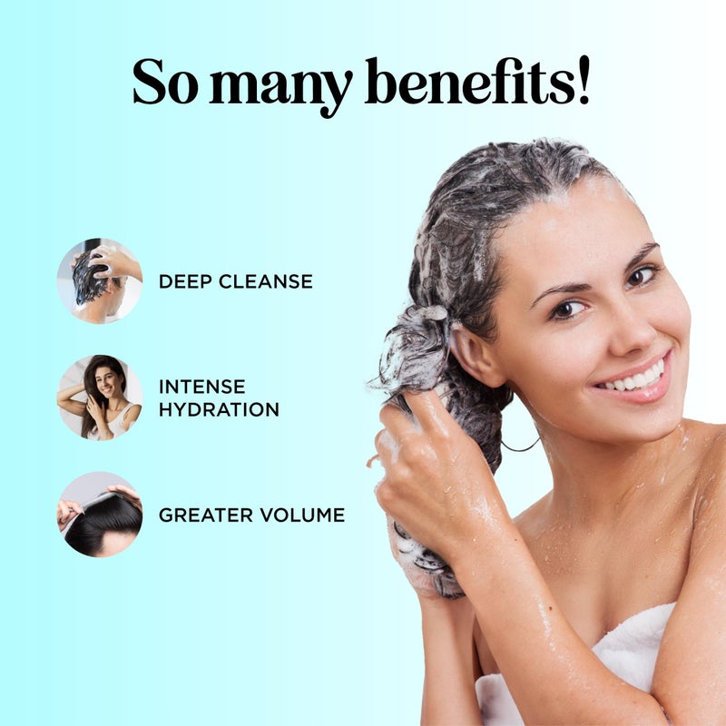 Maple Holistics Rosemary Biotin Shampoo and Conditioner Set - Volumizing Shampoo and Conditioner for Thinning Hair for Women & Men with Nourishing B Vitamins - Color Safe Sulfate Paraben & Silicone Free (8 Fl Oz) - Image 3