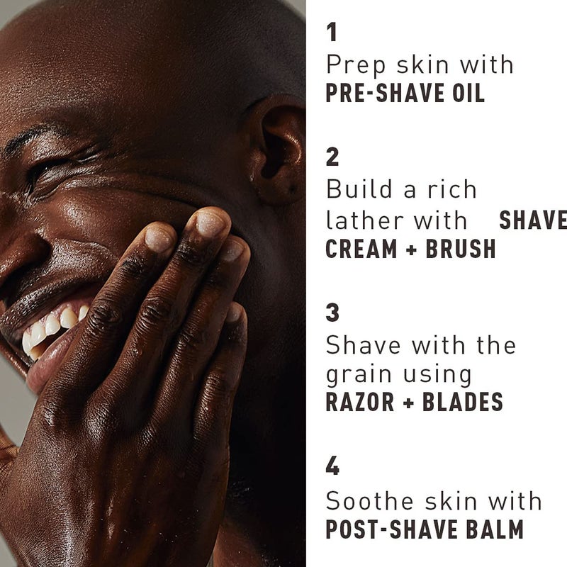 Bevel Shaving Kit for Men, Includes Safety Razor with 40 Replacement Blades, Luxury Shaving Brush, Pre Shave Oil, Shave Cream and Balm (Packaging May Vary) - Image 4