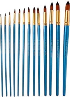 Keep Smiling A6070R Rounded Paint brushes With Different Size Set Of 13 Pcs. - Blue - pzsku/Z2EA71A016EDE96D44206Z/45/_/1718495795/c1a9c298-7103-4b93-bd9c-222c0f3cb5c2