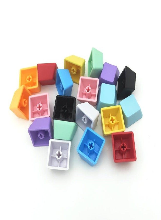 Elacgap OEM Profile Blank Keycaps PBT Rainbow Mixed Colors 1U R4 Keycap for MX switches Mechanical Keyboard (Mixed Colors, 100pcs) - Image 1