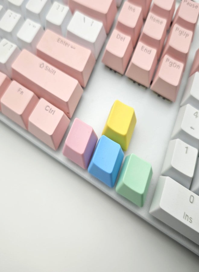 Elacgap OEM Profile Blank Keycaps PBT Rainbow Mixed Colors 1U R4 Keycap for MX switches Mechanical Keyboard (Mixed Colors, 100pcs) - Image 5