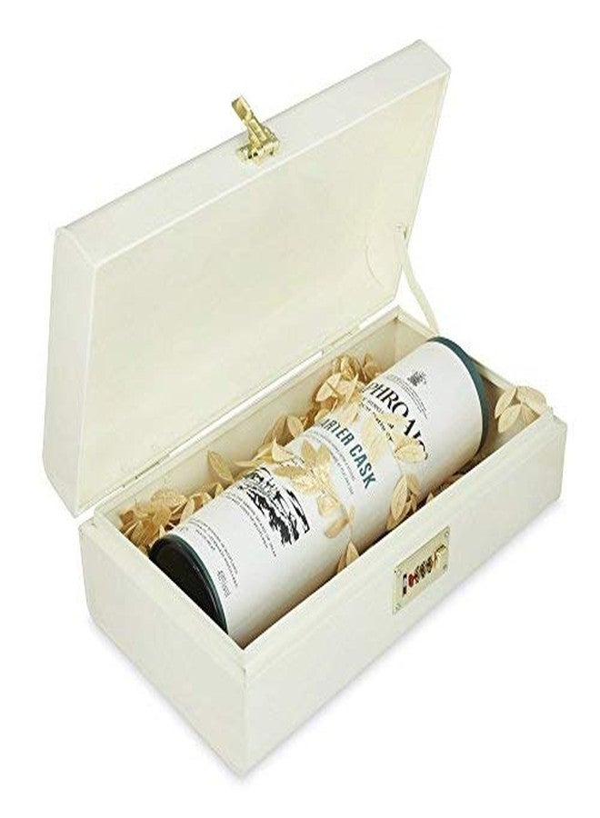 إيلان صندوق تخزين معدني طويل بتصميم عتيق من إيلان، صندوق باريس مزخرف بلمسات ذهبية، صندوق مجوهرات قابل للقفل، صندوق هدايا وكنز لتزيين المنزل (لون أبيض كريمي). - Image 4