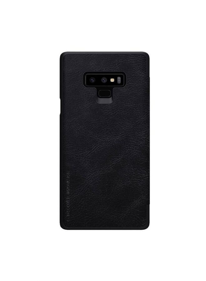 Nillkin Samsung Galaxy Note 9 Qin Flip Series Leather Case Cover Black - Image 1