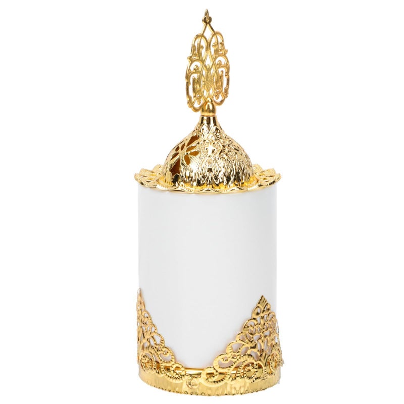 Matte Black And White Ceramic Incense Holder Censer for Aroma Therapy Home Decor - Image 1