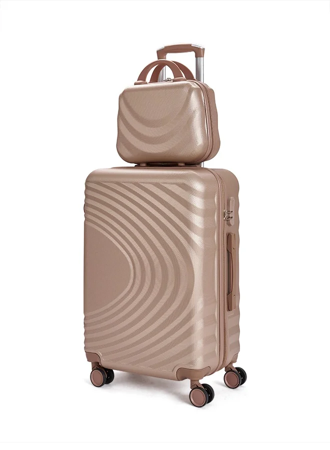 LIMRA Travel Bags From limra it consists of 5 luggage bags with a modern design and a solid gold color