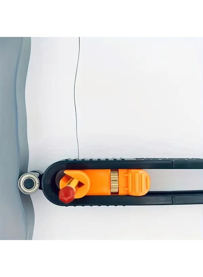 Adjustable Contour Gauge Lock Profile Ruler Orange Black Woodworking Measuring Tool - Image 4