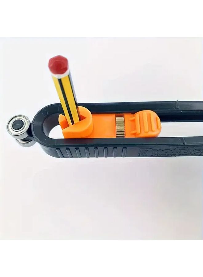 Adjustable Contour Gauge Lock Profile Ruler Orange Black Woodworking Measuring Tool - Image 5