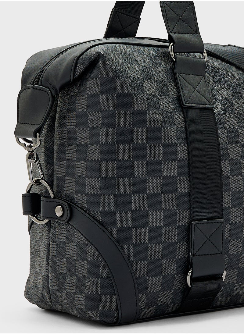 Robert Wood Printed Duffle Bag  - Image 4