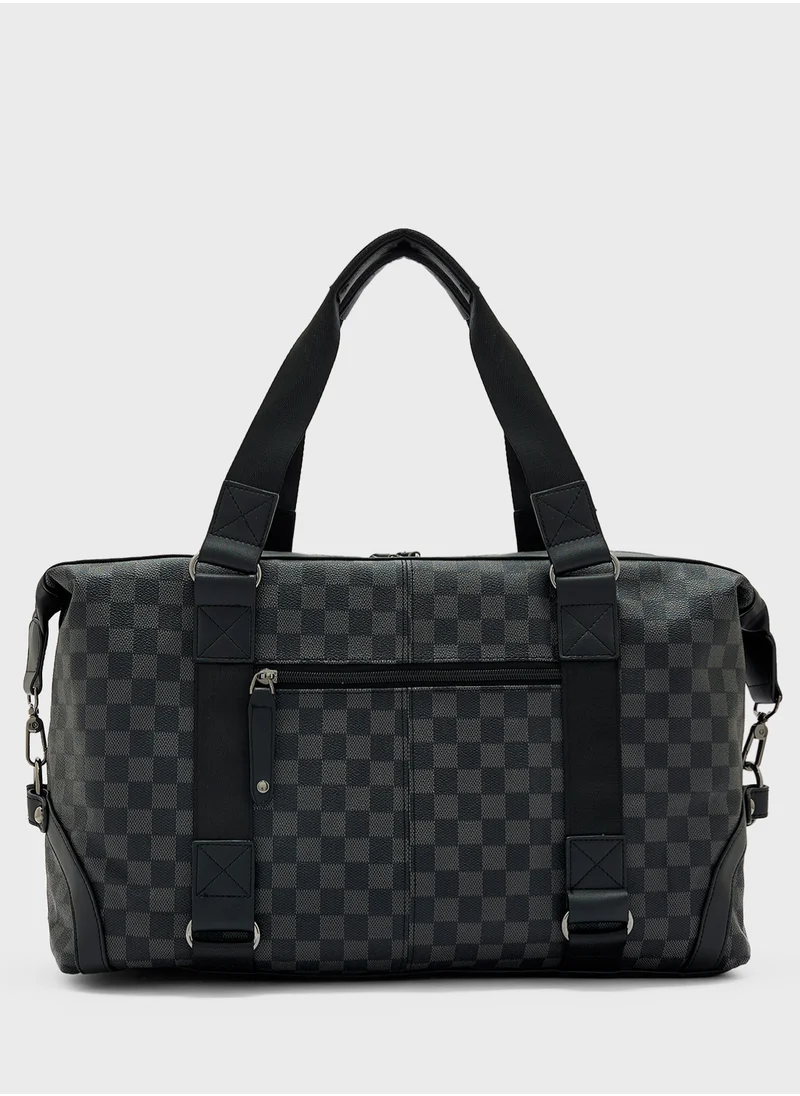 Robert Wood Printed Duffle Bag