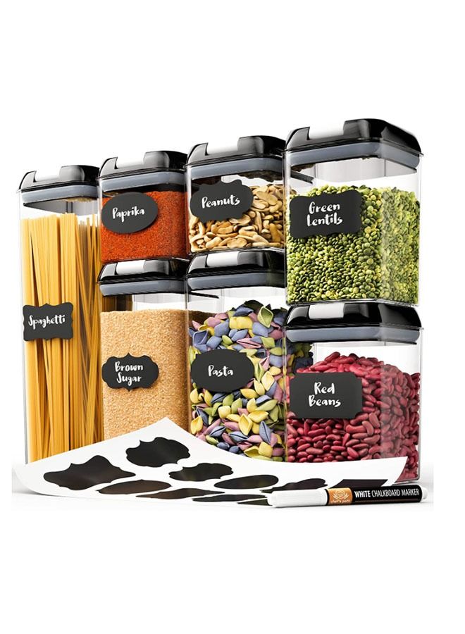 HOMESTAR Airtight Food Storage Containers with Lids Set of 7 BPA Free for Kitchen Pantry Organization and Dishwasher Safe - Image 1