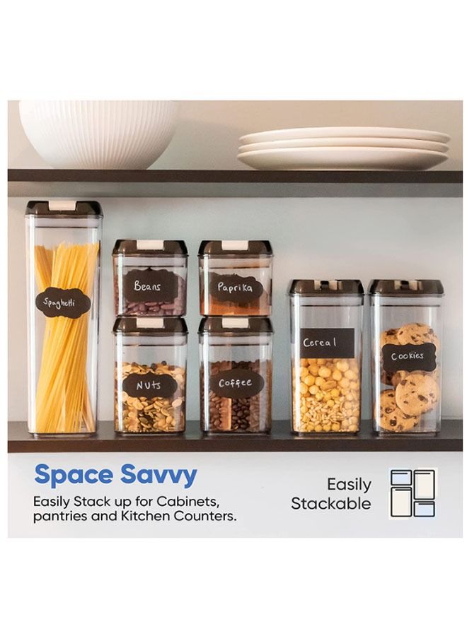 HOMESTAR Airtight Food Storage Containers with Lids Set of 7 BPA Free for Kitchen Pantry Organization and Dishwasher Safe - Image 2