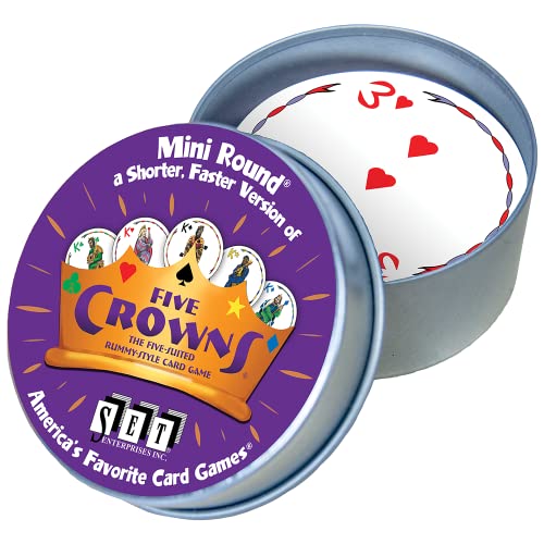 Set Enterprises Five Crowns Mini Round Card Game - Image 2