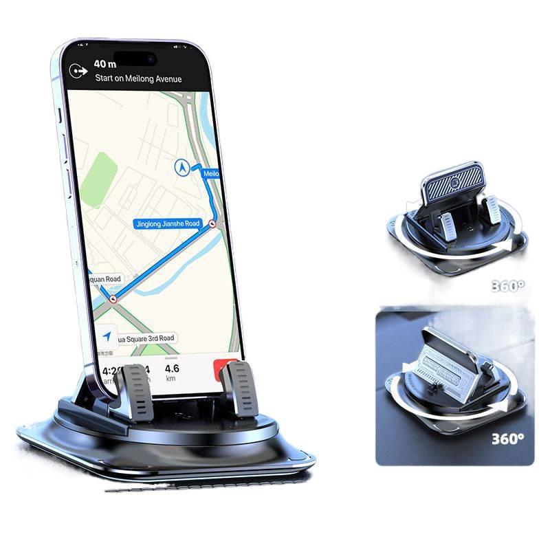 Car Phone Holder Silicone in Black with Universal Fit - Image 3