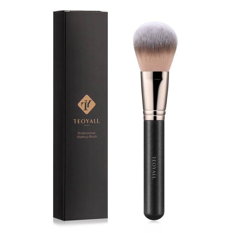 TEOYALL Setting Powder Brush, Ultra Plush Fluffy Synthetic Bristles Makeup Buffing Brush for All-Over Powder Application with Powder Bronzer Foundation - Image 1