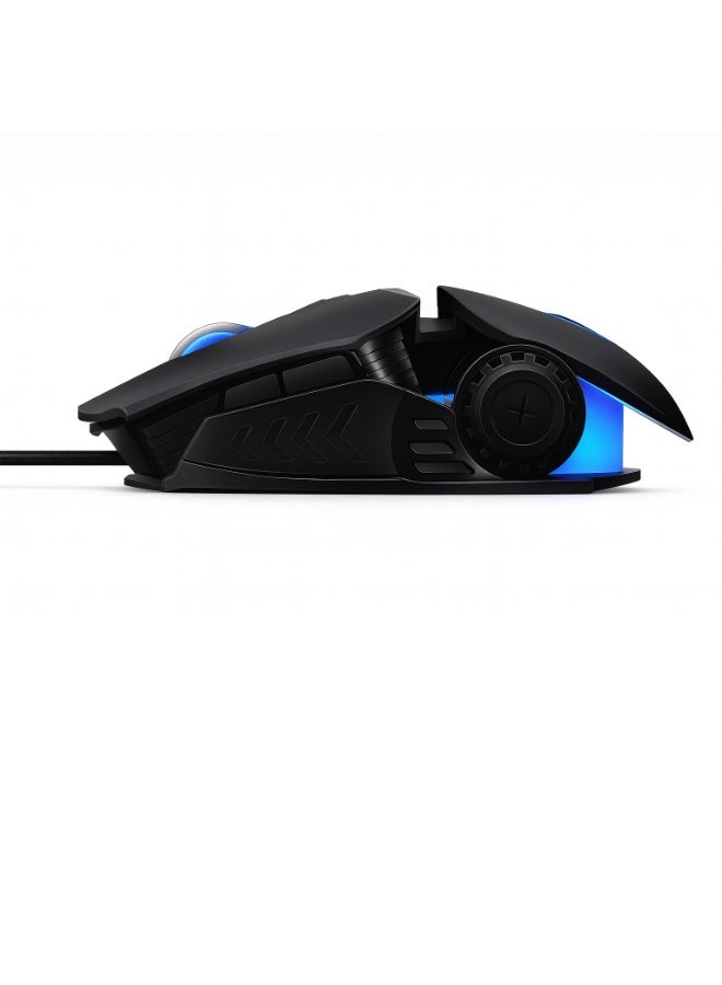 T-WOLF G530 Mechanical Gaming Mouse - SevenColor Breathing Lighting - Ergonomic Design - 6400DPI Resolution - Button Lifespan Up to 30 Million Clicks - Black - Image 2