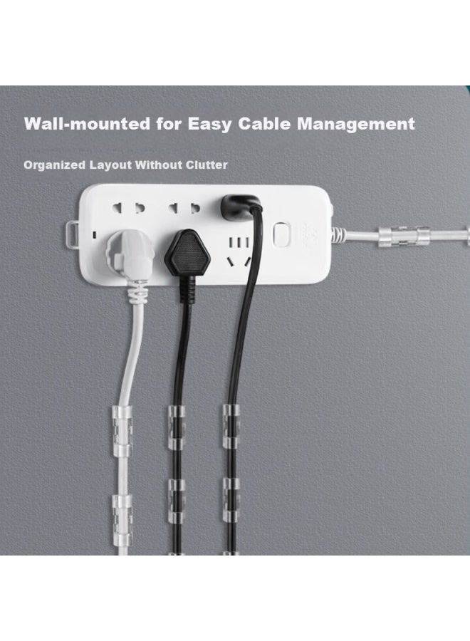 Gasco Jashigo Wire Holder Cable Clip Data Line Clamp Wall Desktop Organizer Self-adhesive Network Cable Management Tool - Image 2