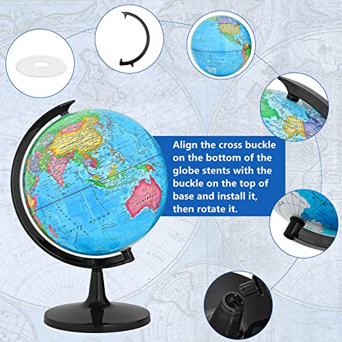 GOCHANGE Classroom Globes Elementary, 13in Political Teaching Globe with Countries & Capitals & State Capitals, Large Globes for Adults & Children - Image 5